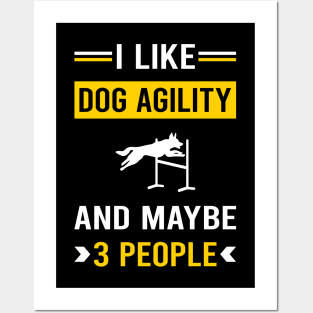 3 People Dog Agility Training Posters and Art